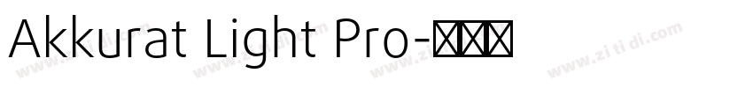 Akkurat Light Pro字体转换